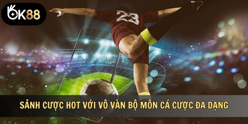 Sảnh cược HOT với vô vàn bộ môn cá cược đa dạng